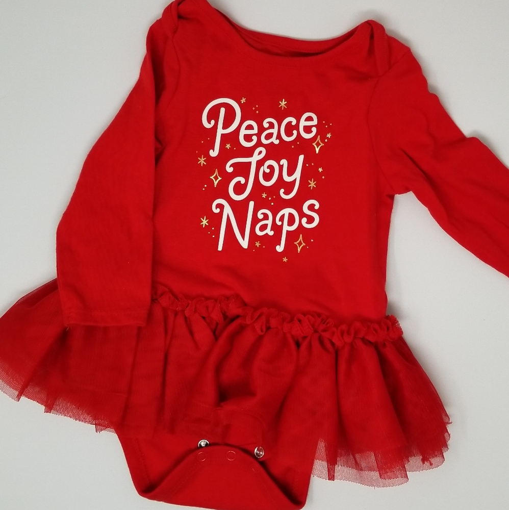 Baby Girl Holiday Onesie